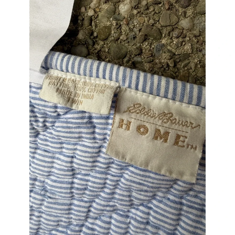 Eddie Bauer Home Vintage Twin Quilt Blue Red White Patriotic Americana Star